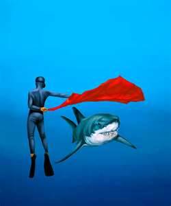 Pascal Lecocq Shark painting
