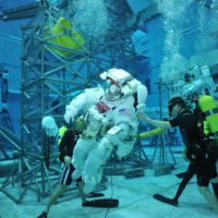 Scuba Diver and Astronaut at NASA's NBL