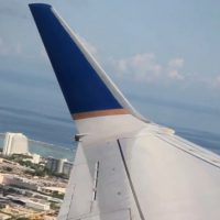 airplane window seat view scuba diving micronesia trip