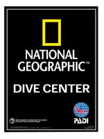 PADI National Geographic Dive Center logo