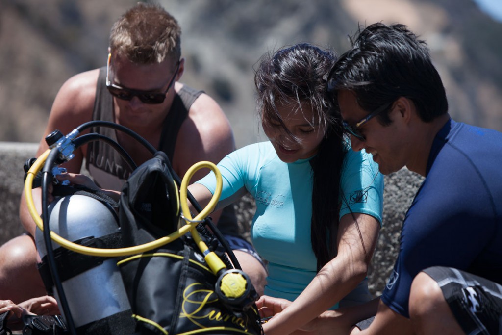 Divers with Equipment