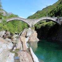 Verzasca river diving