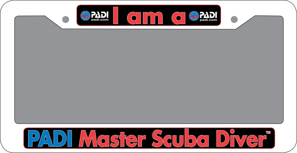 Master Scuba Diver License Plate