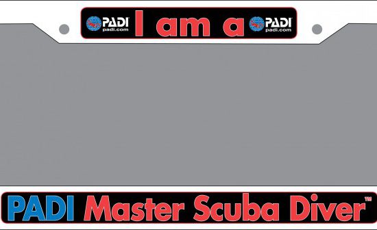 Master Scuba Diver License Plate