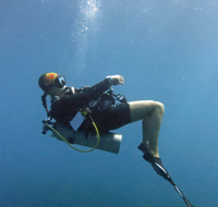 PADI Scuba Instructor and blogger Rika from Cubicle Throwdown