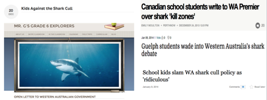 Canadian students shark letter