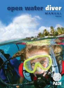 Niccole Sherman PADI Open Water manual cover