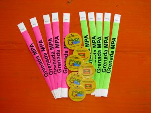 BC tags and wristbands for Grenada Marine Park