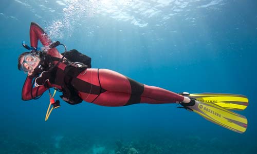 Relaxed Scuba Diver