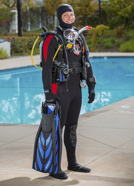 scuba diving gear