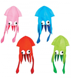 Squid hat costume