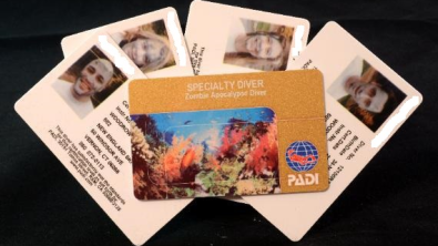 PADI Zombie Specialty card
