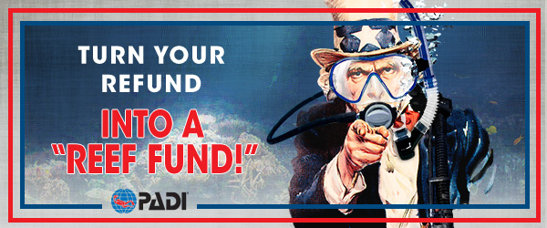 tax-refund-reef-fund-scuba-dive-uncle-sam