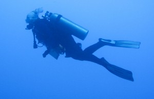Gretchen Diving in Palau