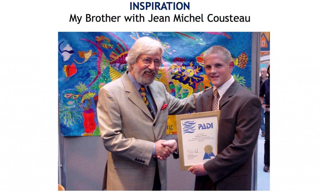 Will Burns with Cousteau