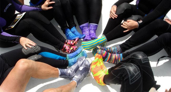 lycra scuba socks