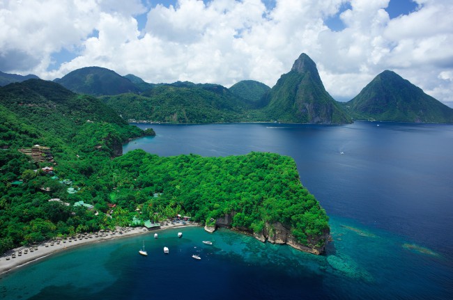 Anse Castanet dive resort in Saint Lucia