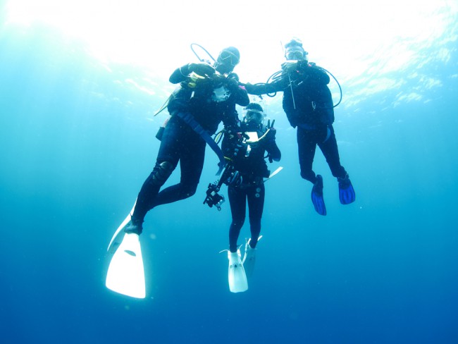 three-divers