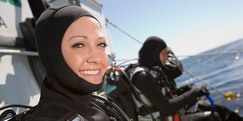 diving for women