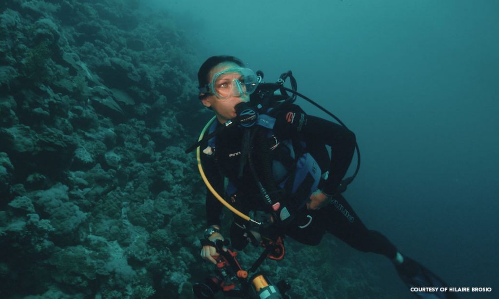 Szilvia Gogh - scuba diving