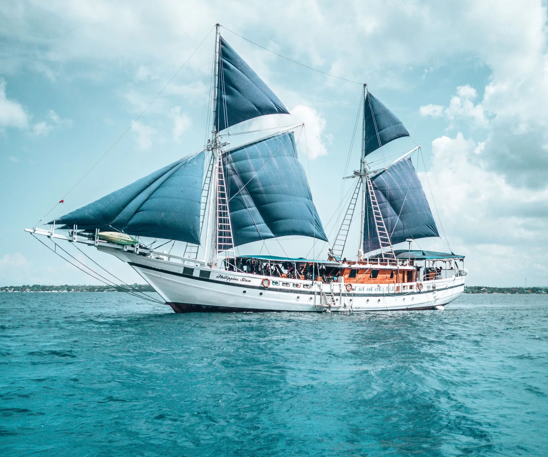 SY Philippine Siren liveaboard on the water