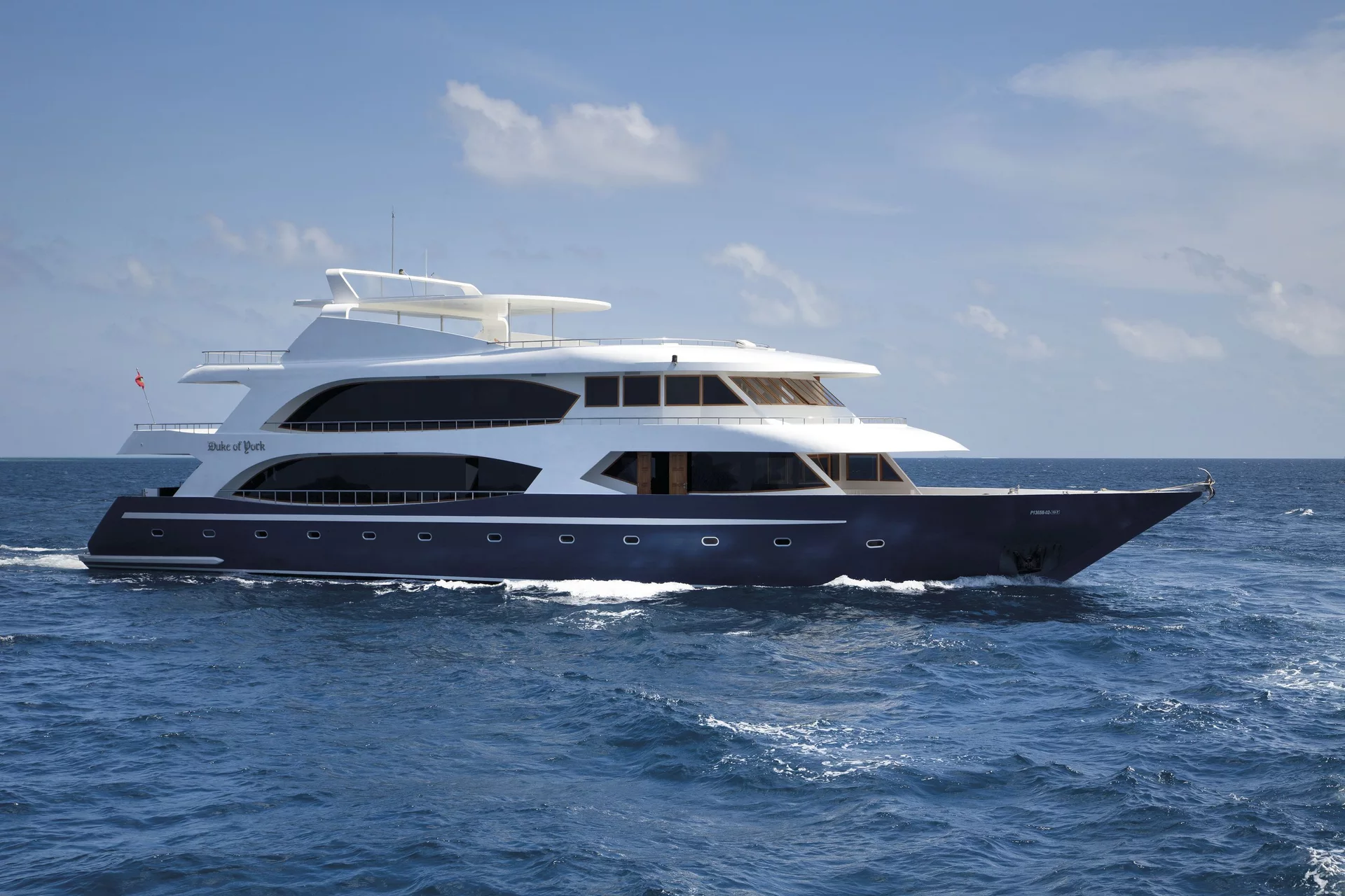 MY Duke of York one of the most luxurious dive boats in the Maldives