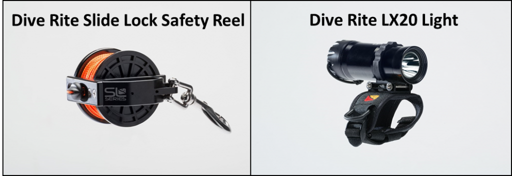 Slide Lock Safety 140' Reel - Dive Rite