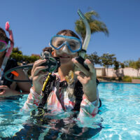 a young diver su