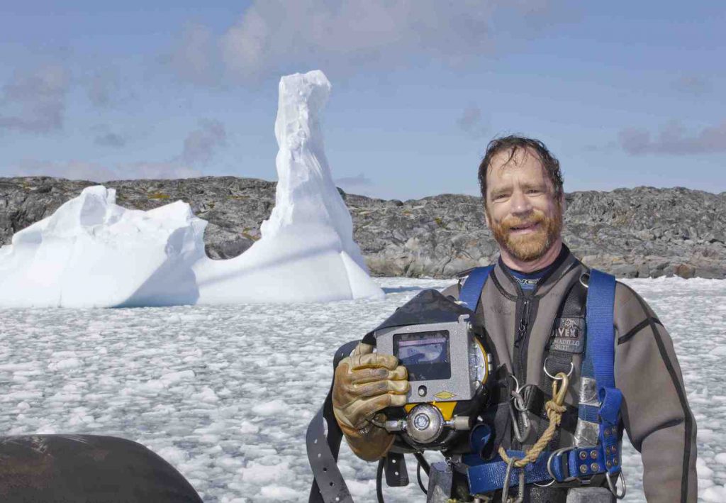 Antarctic Diver Rob Robbins photo by Jack Baldelli