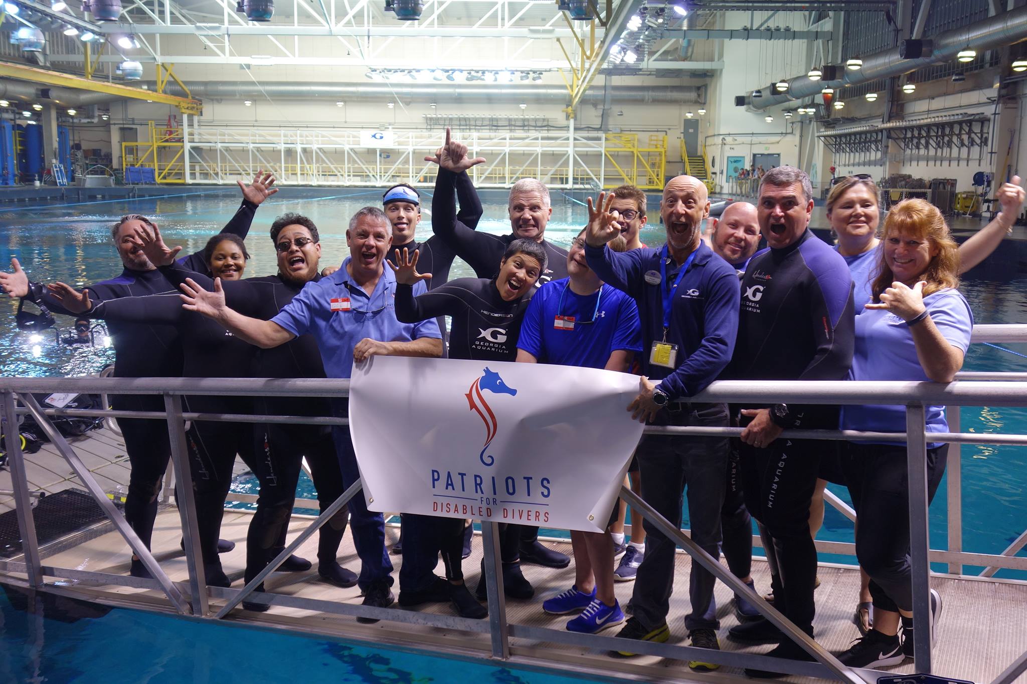 Patriots for Disabled Divers group photo