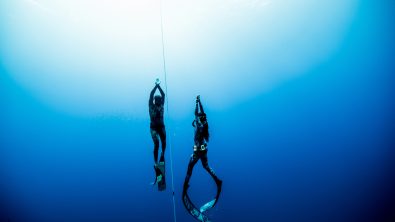 Freediving in Hawaii Photo: Perrin James