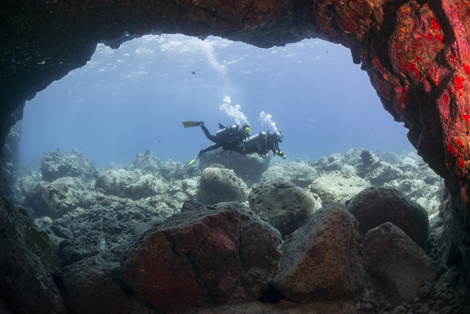 tauchen hawaii cave