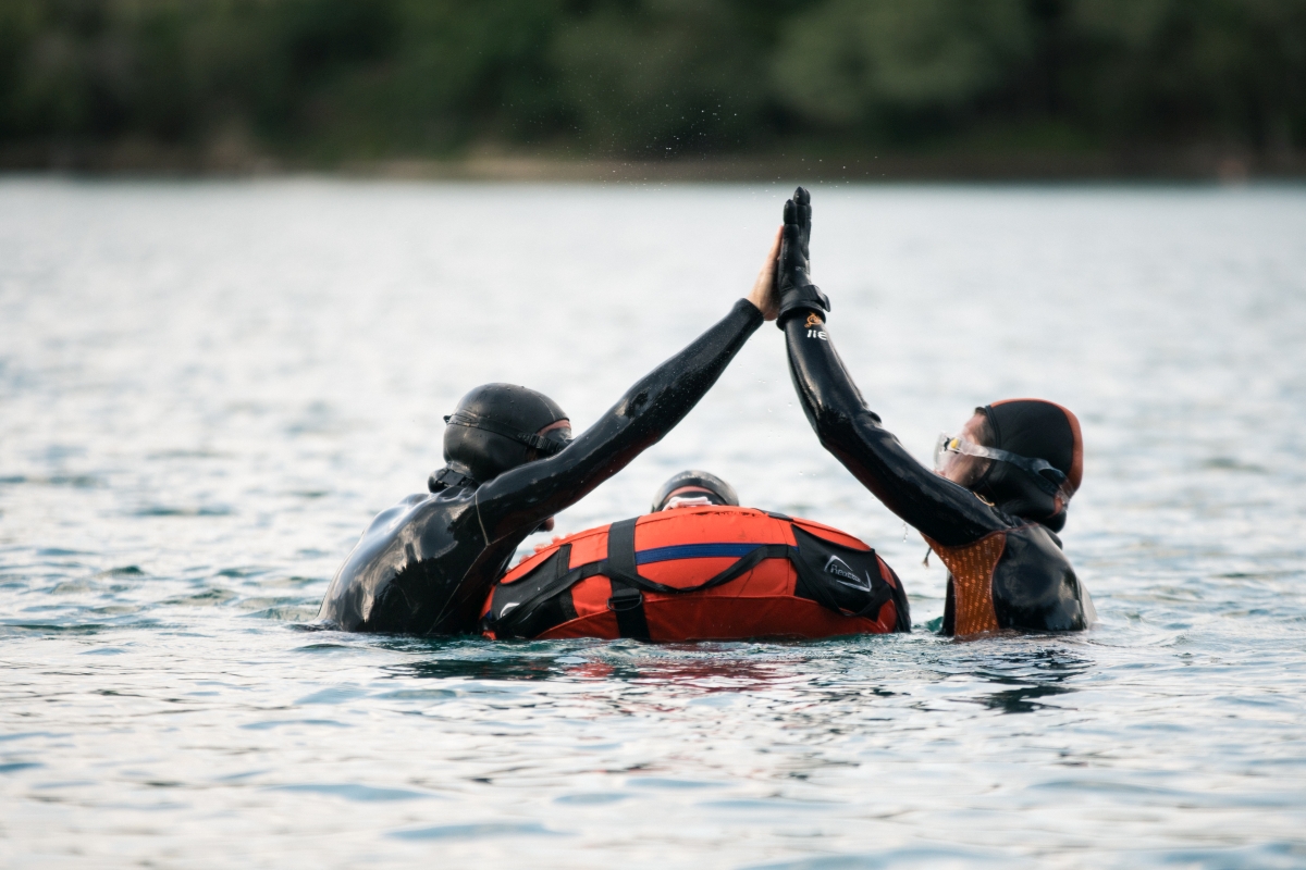 Freediving PADI team