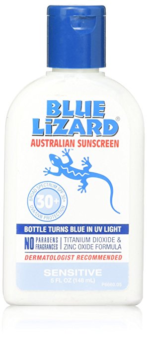 Blue lizard all natural sunscreen