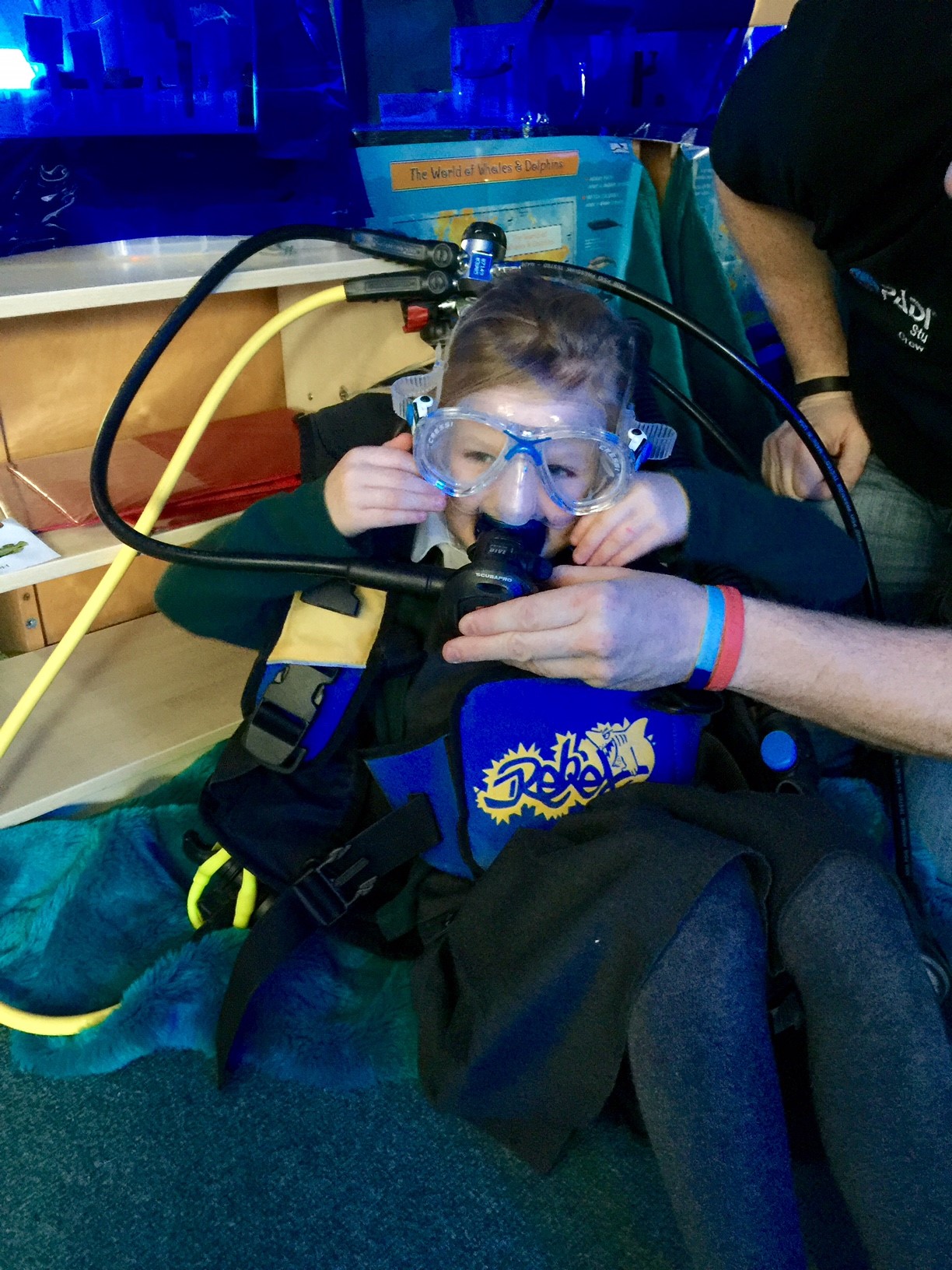 Introducing scuba equipment at infants school 