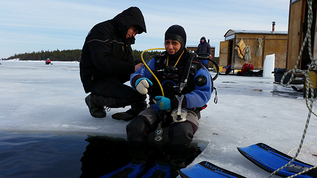 Training to Dive the North Pole