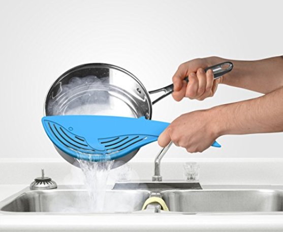 whale pasta strainer