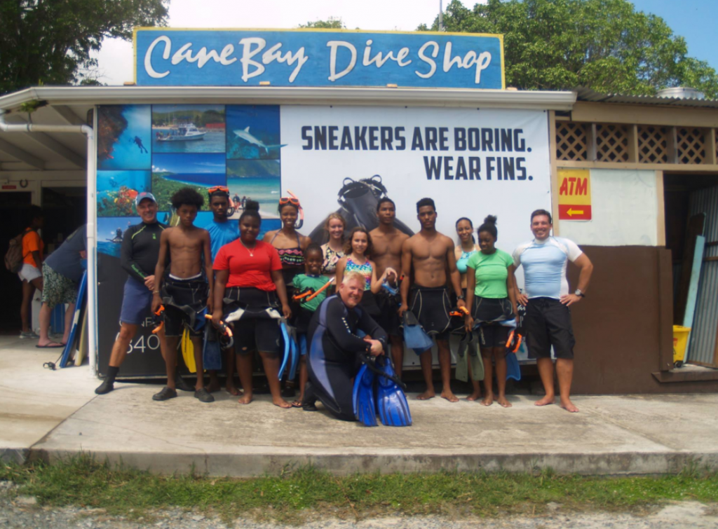 junior scientists in the sea