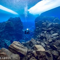 diving Davíðsgjá in iceland