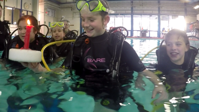 discover scuba diving party