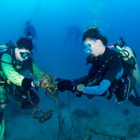 underwater cleanup