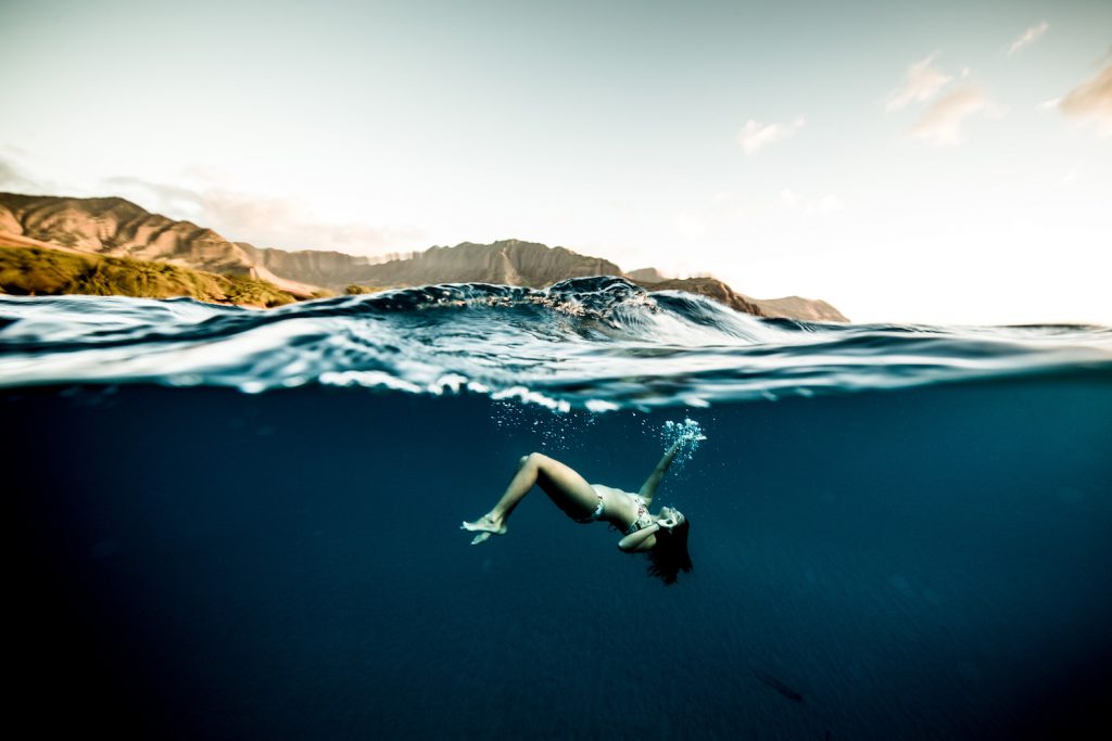 Kimi Werner professional freediver. Photo Perrin James