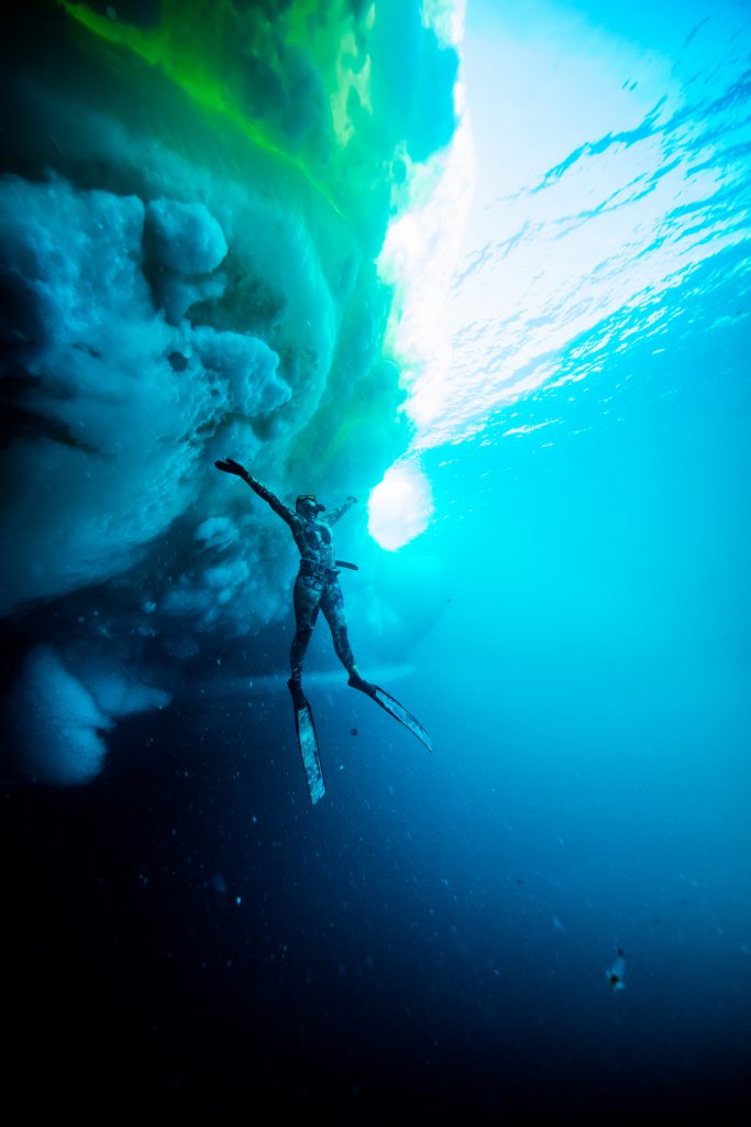 Kimi Werner professional freediver. Photo Perrin James