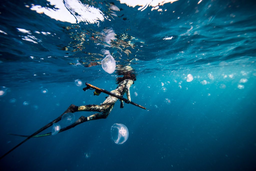 Kimi Werner professional freediver. Photo Perrin James