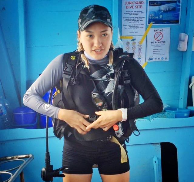 Mongolia’s First PADI Open Water Scuba Instructor, Khaliun Batsaikhan  