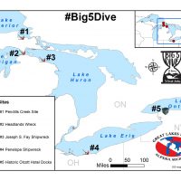 the big five dive michigan great lakes