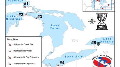 the big five dive michigan great lakes