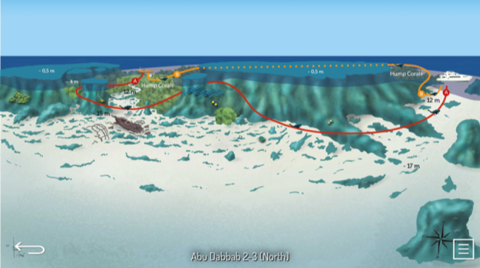 Dive Map - Abu Dabbab