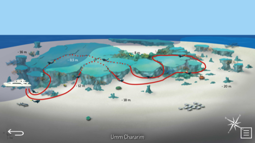 Dive Map - Umm Chararim