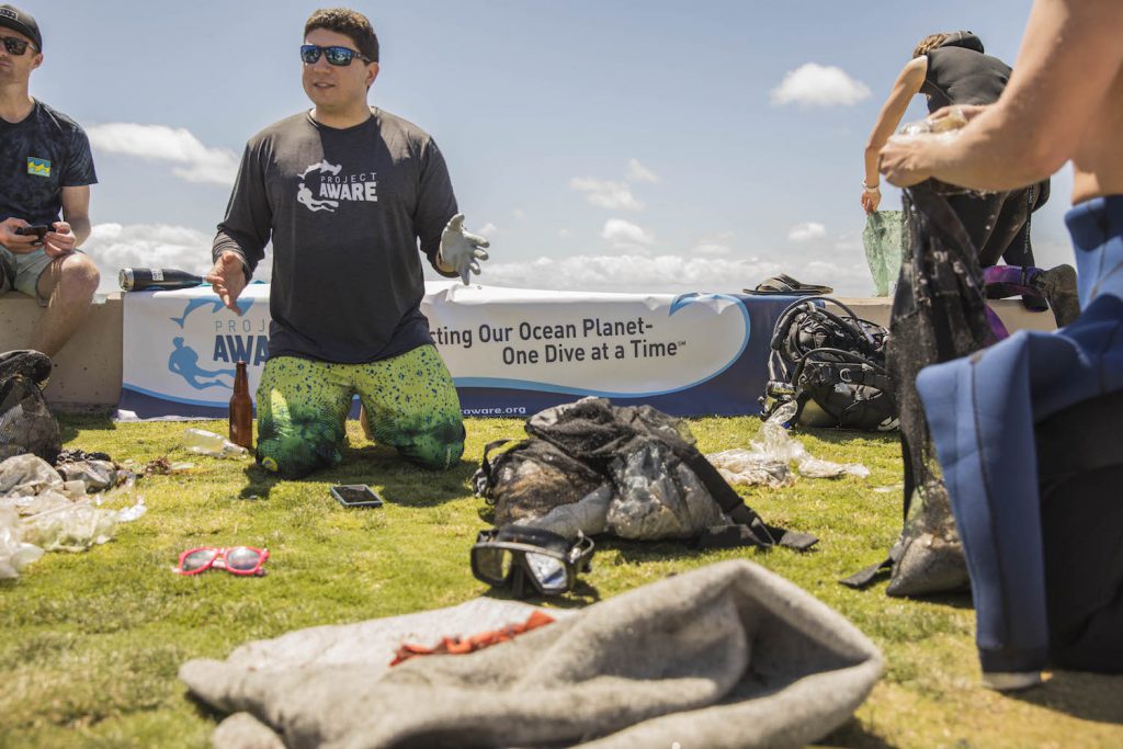 project aware dive against debris